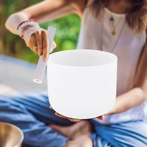 8" Heart Chakra Crystal Singing Bowl