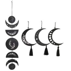 Wooden Moon Phase Garland